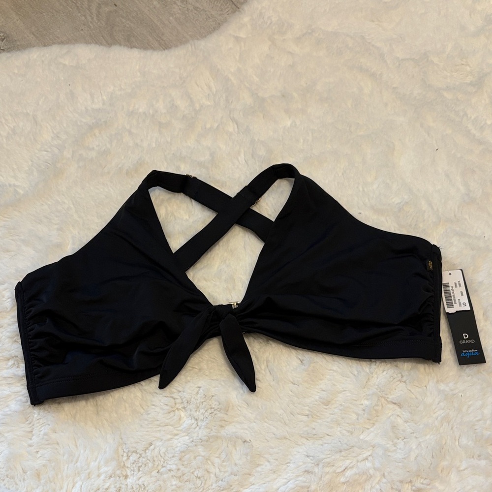 La Vie En Rose Black Bikini Top